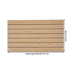 1pc 3D Imitation Wood Grain Grille Wall Panels, 300*40cm, Self-adhesive Vertical Stripe Wall Stickers, Peel and Stick, TV Background Decoration Stickers for Bedroom and Living Room, Kitchen and Bathroom Wall Renovation Stickers, Ideal for Renovating Livin