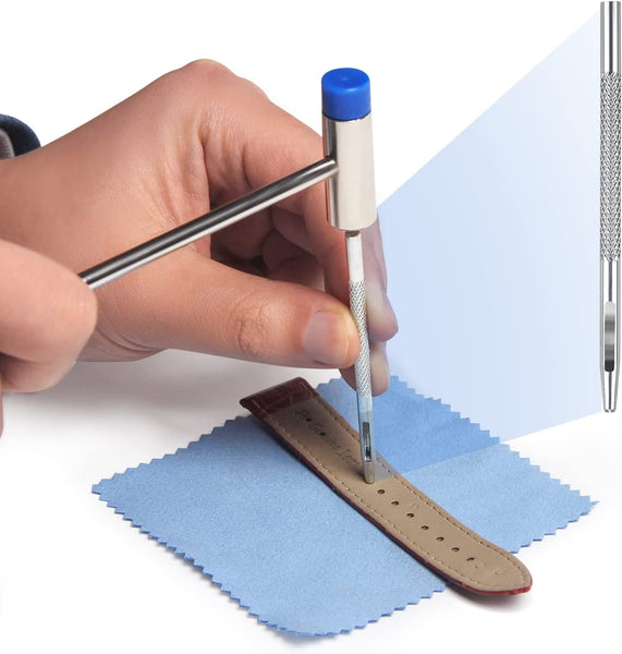 JOREST Watch Link Removal Tool Kit, Watch Band Pin Remover for Watch Repair, Watch Bracelet Adjustment, Watch Strap Replacement and Resizing, with 10 Spring Bars, 10 Pins, User Manual