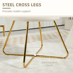 Modern Armchair, Velvet Tufted Accent Chair with Lotus Backrest, Occasional Chair with Steel Legs for Living Room, Bedroom