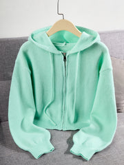 Cardigan Hooded Sweater for Women, Unique Niche Style Top, Gavin
