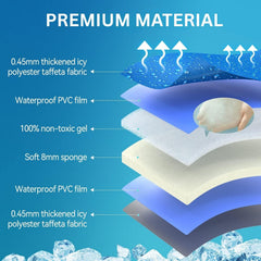 Lizzy Medium Pet Cooling Mat 40cm x 50cm | Self-Cooling Gel Mat for Dogs up to 30kg | No Water, Electricity or Refrigeration Needed | Wipe-Clean, Portable Pad for Summer Comfort