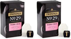Twinings Spicy Chai Tea Warming & Aromatic Black Tea Spices of Cinnamon, Clove & Ginger with Assam Tea Base, 40 Biodegradable Tea Bags