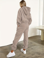 Fashionable Set of Sweatshirt And Long Pants with Letter Prints for Women