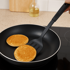 Slotted Turner/Spatula, Nylon Heat Resistant Turner for Non-Stick Cookware, Ergonomic Handle, Lightweight & Durable Cooking Utensil for Frying, Flipping & Serving