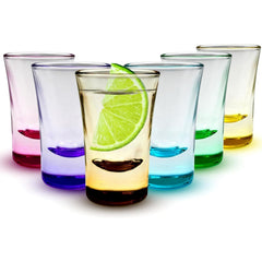 Heavy Base Shot Glasses - 25ml Shot Glasses Set for Alcohol, Vodka, Expresso, Tequila & Desserts - Durable and Reusable for Home, Bars & Party