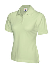 Uneek Clothing UC106 Women's Classic Short-Sleeved Poloshirt - Uniform, Casual or Office Wear | 50/50 Cotton Polyester | Plain Tee Top for Ladies, Side Vents