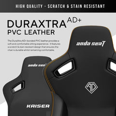 Anda Seat Kaiser Series 3 Extra Large Gaming Chair, Black