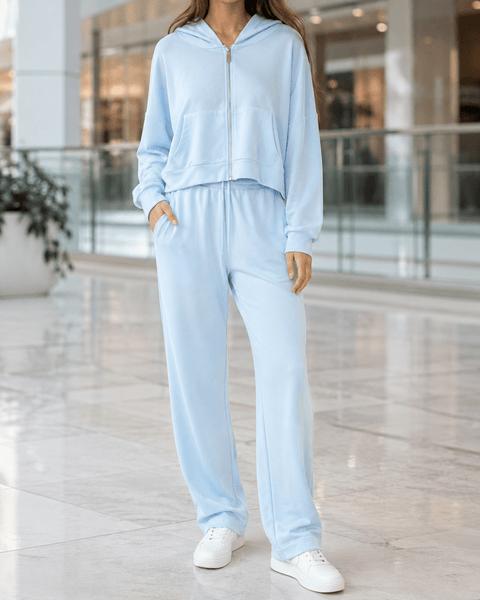 Women'S Soft Touch Tracksuit Set, Zip Up Hooded Jacket & Joggers, Casual 2pcs Lounge Wear Co Ord Outfit, Casual and Sports Wear, Gym Wear Street Wear