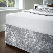 Luxury Velvet Divan Bed Base Cover with Elegant Valance Wrap Fits Single, Double, and Super King Sizes