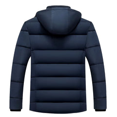 2025 New Fashion Fleece Hooded Winter Coat Men Thick Warm Mens Winter Jacket Windproof Gift for Father Husband Parka