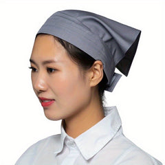 Chef Barista Hat Women Waitress Baker Triangular Hair Bandanna Cook Uniform Turban Kitchen Restaurant Skull Cap