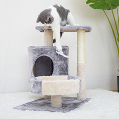 Cat Tree Cat Climbing Tower - Ultimate Indoor Playground for Your Feline Friend: Cat Tree! Cat Condo with Plush Perch/Jumping Platform Cat Activity Centre