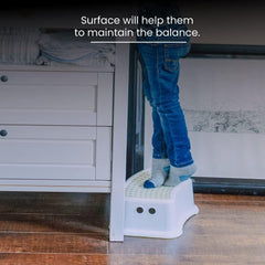 Plastic Child Foot Step Stool Anti-Slip Cover on Top For Children Practical Non-Slip Toilet Step | Toilet Steps For Toddlers | Step Stool | Toddler Step Stool | Toilet Seat & Step, Toilet Stool