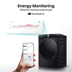 Hisense DH7S107BB, 10Kg Heat Pump Dryer A+++ Rating in Black