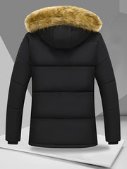 Winter Full Body Fleece Thickened Warm Coat Lamb Windproof Sleeve Jacket Men'S Multi-Pocket Jacket Men'S Outerwear