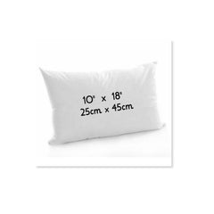 Oblong Cushion Pads Rectangular Shape Deep Fill Inner Insert Hollowfiber Cushions