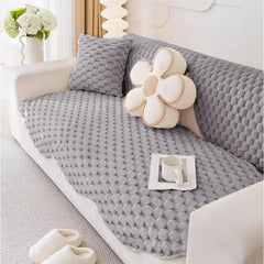 1pc Plush Sofa Cushion 1 2 3 4 Seater, Pet Friendly Sofa Cover, Breathable Sofa Slipcover Couch Cover Seat Cushion, Machine Washable, Warm Thickened Soft and Cozy Non-Slip Furniture Protector Sofa for All-Seasons, Living Room, Bedroom, Office, Home Decor