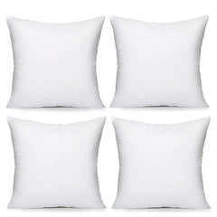 2/4/6 Pack Super Soft White Pillows With Zip Closure Soft Fluffy Square Pillow Cores, Cushion Inserts 45x45 Pads, Decorative Cushion Cores For Sofas, Cars And Home Decor - Multi-Purpose, Casual Style(45x45 Cm/ 18x18 Inches)Sofa Cushions Fillers