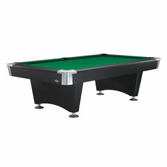 Installed Brunswick Black Wolf Pool Table in 2 Sizes