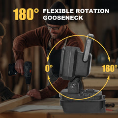 21V Portable LED Work Light, Outdoor Flashlight, Spotlight, Work Light, On-site Lighting, Workplace Lighting, with One Battery, Outdoor Construction Site Lighting, Christmas Gift,