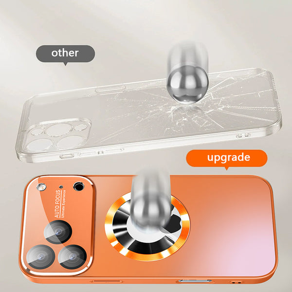 Phone Case - New Luxury Matte PC Non-Slip Frosted Phone Case for Iphone 17 Air 16 15 14 Pro Max Plus Lens Camera Protection Cover Magnetic