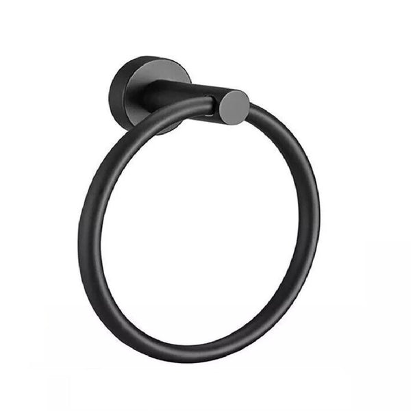 Hand Towel Ring Round Holder Wall Mounted Rail Kitchen Bathroom Stainless Steel