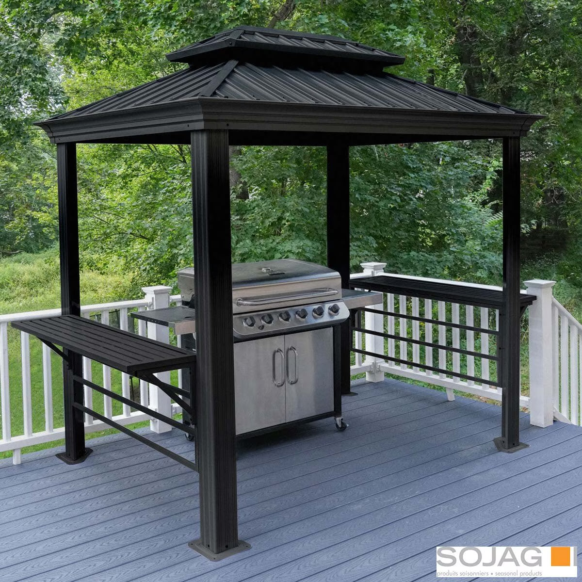 Sojag Monaco 6Ft X 8Ft (1.8 X 2.4M) BBQ Grilling Pavilion