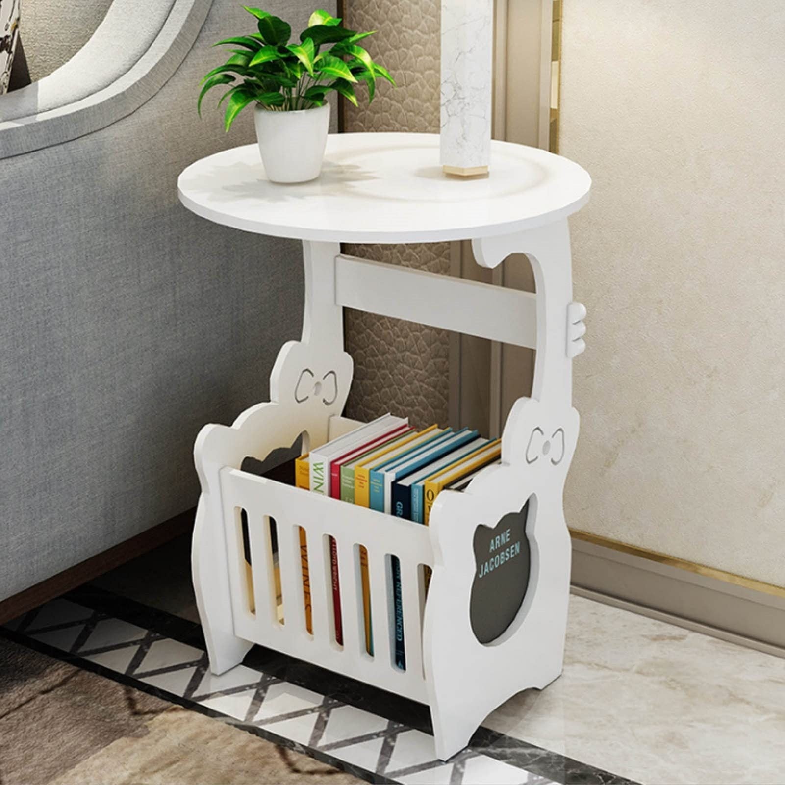 Bedside Table Cabinet Side End Coffee Tea Table Nightstand Storage Shelf