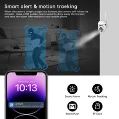 1pc Camera with Full Color Night Vision Wireless WIFI 1080P Full HD Indoor/Outdoor Camera 2-Way Audio Wireless WIFI Security Camera
