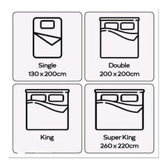 Teady bear Long Cord Microfiber Duvet Set | Hotel-Quality Comfort with Button Closure & Corner Ties | Machine Washable for Easy Care | Single, Double, King, Super King Sizes Available