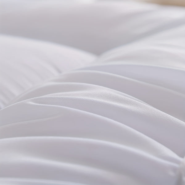 Super Soft 4Inch/ 10 Cm Deep Fill Mattress Topper Luxury Quilted Bed Pad With Elastic Corners Breathable, Durable, Machine Washable, Ideal For Single, Double, King Super King UK Bed Size