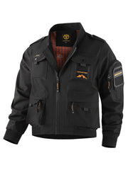 Men'S Fashion Thin Jacket Men New Spring Casual Cargo Multi-Pocket Thin Jacket Men Spring Autumn Outdoor Thin Loose Jacket for Men