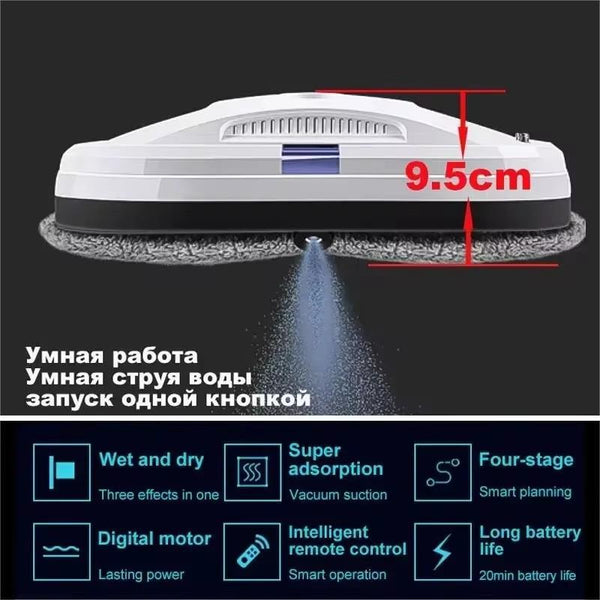 Robot vacuum cleaner window cleaning robot window electric glass limpiacristales remote control for home