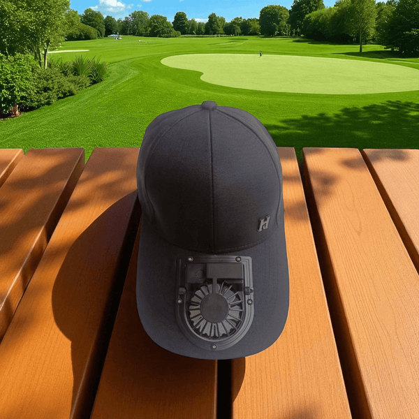 USB Rechargeable Cooling Fan Baseball Cap, 3-Speed Adjustable Airflow Sun Hat for Outdoor Sports, Golf, Fishing, Hiking