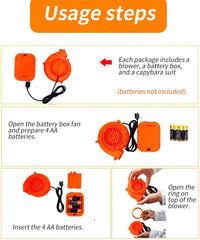 Santa Claus Inflatable Costume - Waterproof Festive Jumpsuit - Blow up Christmas Santa Claus Suit - for Parties Family Gathering Performance Activities Celebrations