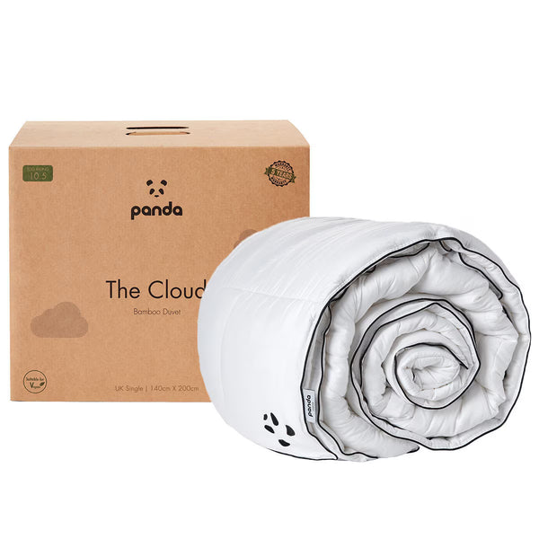 Panda the Cloud Bamboo 10.5 Tog All Seasons Duvet, Single