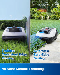 ECOVACS GOAT O500 Panorama Robot Lawnmower 500㎡, Auto Mapping, Setup-Free, Lidar-Enhanced Panoramic Visual Navigation, Pass 0.7M Path, Customized Mowing, Edge Precision Mowing, 45% Slope