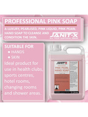 Janit-X Professional Luxury Pink Pearlised Hand Soap 5L Refill Bottle
