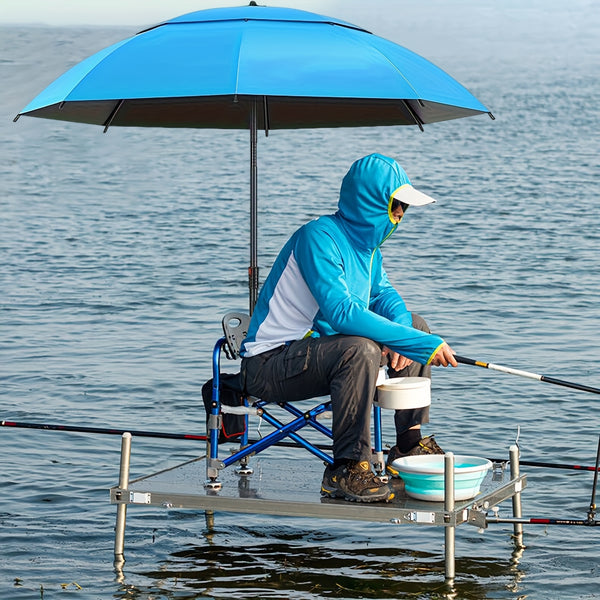 Outdoor Sun Umbrella - Lightweight Foldable Manual Open | Suitable For Camping, Beach, Fishing, And Picnic | Fashionable Patio Accessory | Durable Outdoor Gear, Garden Umbrella