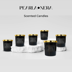 Scented Candles 7oz Soy Wax Candles for Home- Arabian Oudh Amber Rose Blossom - Meditation Aromatherapy Candle Gift Set- Relaxation Gifts for Women and Men- Upto 60 Hours
