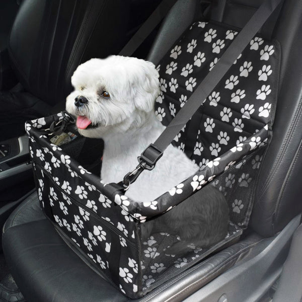 Portable Breathable Bag for Pets, Designed As a Booster Seat for Travel with a Seat Belt