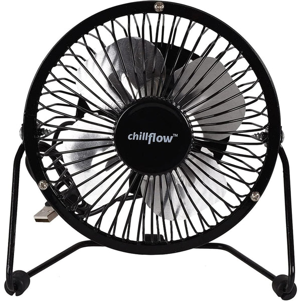 4 Inch USB Desk Table Shelf Fan Portable Personal Adjustable 360° Tilting Tilt Electric Air Cooling Home Office Fan