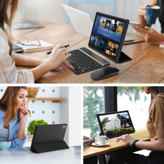 Newly Upgraded Android 15 System, 10.1-inch New Tablet Computer, 12 (3+9)GB RAM, 64GB ROM + 1TB Expandable Memory, With Keyboard, Mouse And Stylus, 2.0+8.0MP, 5G WiFi 6, 6000mAh Long-life Battery, Powerful Core, Perfect For Tech Enthusiasts And Home Offic
