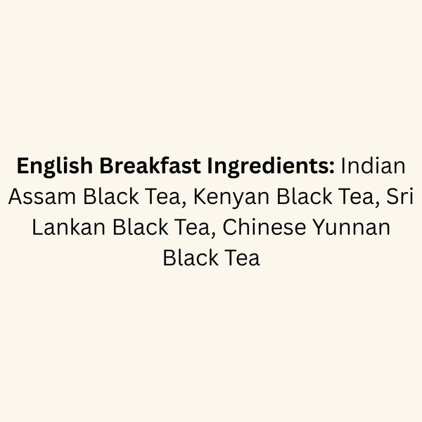 English Breakfast Tea - Loose Leaf Black Tea - Premium 100g Pack (40–50 Cups) - Smooth, Rich & Full-Bodied