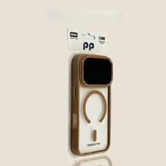 Phone Case - Transparent Premium Protective Case with Magnetic Attachment for Iphone 17 Pro Max Metal Lens