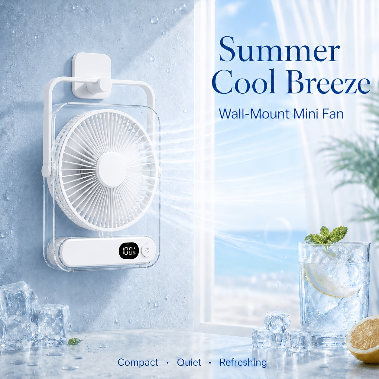 USB Desktop Fan And Air Cooler Portable Personal Cooling Fan, USB Powered, Lightweight Desk Fan for Home, Office, Dorm, Travel Quiet Mini Table Fan with Lithium Battery, It Has An Upgraded Motor for Stronger Airflow, Operates Quietly, for Road Trips