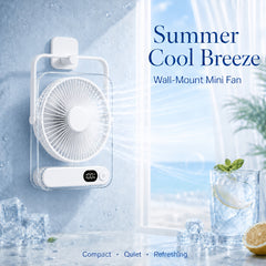 USB Desktop Fan And Air Cooler Portable Personal Cooling Fan, USB Powered, Lightweight Desk Fan for Home, Office, Dorm, Travel Quiet Mini Table Fan with Lithium Battery, It Has An Upgraded Motor for Stronger Airflow, Operates Quietly, for Road Trips