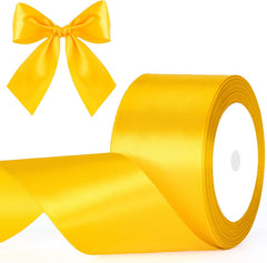 G2PLUS White Stain Ribbons - 22M Thick Fabric Gift Wrap Ribbons for Crafting, Wedding & Valentine'S Day Decoration