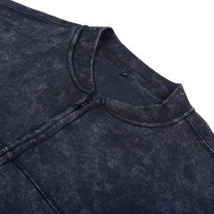 Women Acid Wash Zip Tracksuit Straight Leg Joggers - Stylish Female Jacket - Womenswear Full Sleeve Casual Comfort Zip Style Drawstring Pant