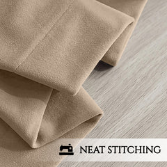 2pc Luxury Velvet Curtain Panels with Free Matching Velvet Cushion Cover – Thermal Insulated Grommet Top Drapes, Energy Saving Curtain Panels for Bedroom & Living Room Home Decor, Perfect Holiday Gift